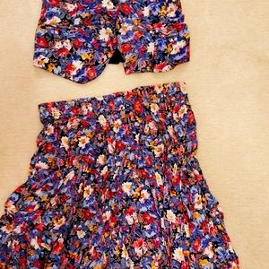 Lot Vest & Skirt Skater Dancing Pleated & Coordinating Top